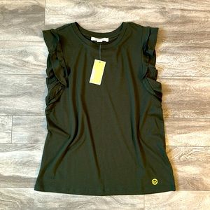 Michael Kors flutter sleeve top NWT